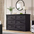 Comodino a 5/6 cassetti per camera da letto, cassettiera, cassettiera moderna in legno in stile rustico, cassettiera portaoggetti per camera da letto, soggiorno, cameretta dei bambini