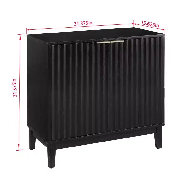 31 Armadietto Buffet, Credenza in Legno per Caffè con Ripiano Regolabile, Tavolo Consolle da Ingresso, Mobile Dispensa da Pavimento per Cucina