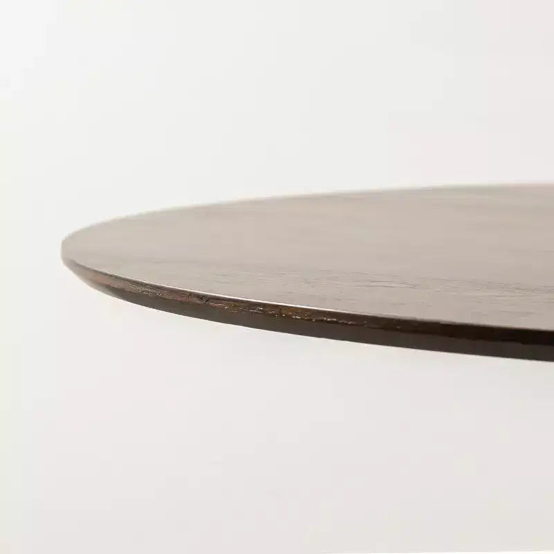 Tavolo da pranzo rotondo da 60 pollici per 6 persone, tavolo moderno con base a piedistallo scanalato e piano in MDF in legno, per spazi piccoli, cucina, sala da pranzo, caffè, noce