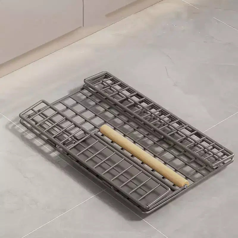 Organizzatore per cassetti da cucina, mensola estraibile estensibile telescopica in metallo per armadietto - Organizer sottolavello senza foratura