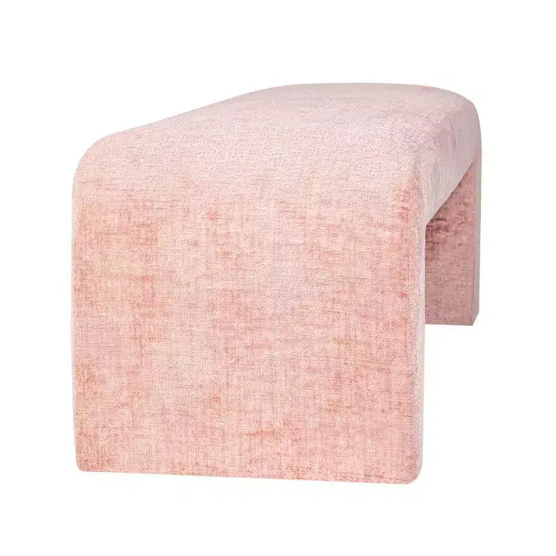 Panca piccola Sophia Modern Luxury Curved Waterfall Jacquard