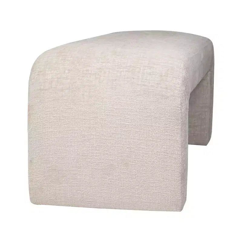Panca piccola Sophia Modern Luxury Curved Waterfall Jacquard