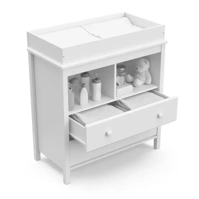 Cassettiera fasciatoio Storkcraft Alpine a 2 cassetti con piano fasciatoio