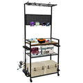 Fishing Rod Holders for Garage, Fishing Rod Rack Storage up to 12 Rods, Heavy Duty Metal Fish Pole Organizer with Pegboard and Wheels for Fish Gear